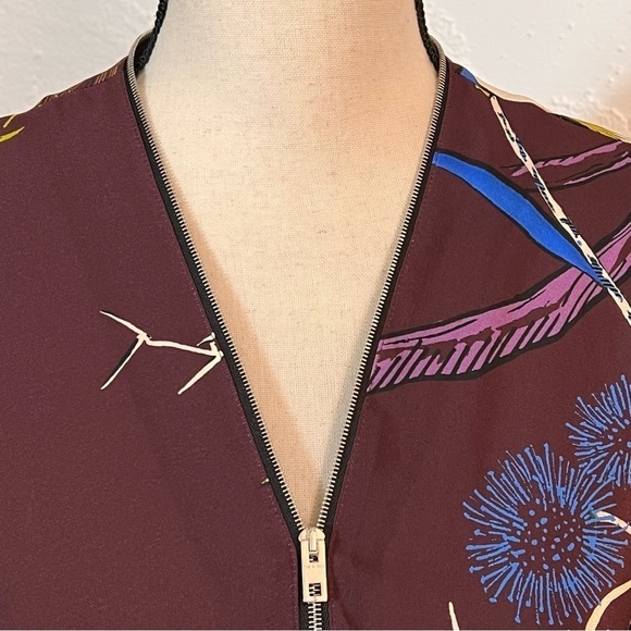 Rag & Bone Rainier Front Zip Floral Dress Sz-4 - Picture 11 of 14